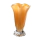 thumbnail image 2 of Jarrón de vidrio con pétalos, maceta decorativa para el hogar, elegante arreglo floral. Amarillo, 2 of 9