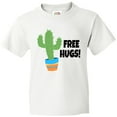 thumbnail image 3 of Inktastic Free Hugs with Cactus Plant Youth T-Shirt, 3 of 5