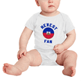 thumbnail image 2 of Newest Haiti National Soccer Team Fan Boy Girl Bodysuits (White, 18-24 Months), 2 of 5