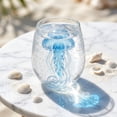 thumbnail image 6 of Artisanal Blue Ringed Octopus Glassware, Ocean Animal Artisan Glassware Collection for Fresher Sips, Novelty Ocean Drinking Glass for Cocktails, Gift for Lovers (#017), 6 of 7