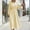 Yellow, variant on FRSASU Women's Long Sleeve Striped A Line Midi Dress Round Neck Smocked Elastic Waist Flowy Casual Daily Holiday Long Dress Yellow