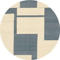 thumbnail image 1 of Ahgly Company Indoor Round Abstract Gunmetal Gray Solid Area Rugs, 5' Round, 1 of 6