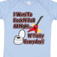 thumbnail image 4 of Inktastic I Want to Rock N' Roll N' Potty Everyday Boys or Girls Baby Bodysuit, 4 of 5