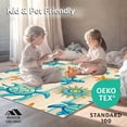 thumbnail image 4 of ODIKA 4'x6' Machine Washable Non-Slip Area Rug, Oceanic Seashore Creatures Driftwood Background Artwork High Traffic Rug, Beige, 426863, 4 of 7