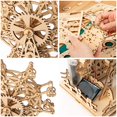 thumbnail image 4 of Kit de maquetas solares de noria con rompecabezas de madera 3D para niños, 4 of 7