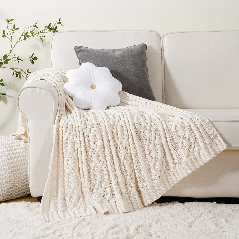Chenille knit throw blanket new arrivals