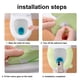 thumbnail image 4 of Waterproof Toilet Seat Cover Mat, Non-Slip Bathroom Rug Pad, Universal Fit for Toilet Bowl, Soft EVA Cushion, Anti-Slip Floor Mat for Bathroom Safety, Easy to Clean and Cut to Size, Home Essentials, 4 of 6