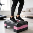 thumbnail image 3 of Adjustable Workout Aerobic Stepper Exercise Step Platform Step Exercise for Home Gym Aerobic Step Trainer for Cardio Fitness, 3 of 3
