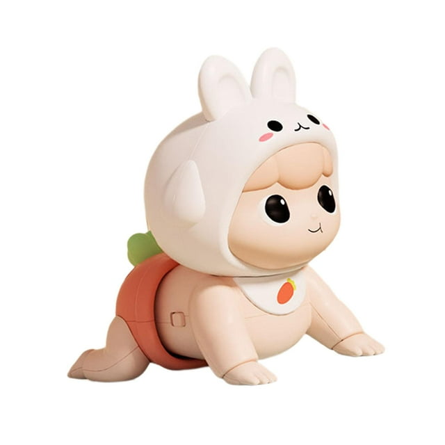 HILABEE Poupée Bébé Électrique Rampante Développement Poupée Bébé Rampante Poupée Chantante Électrique Rose