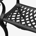 thumbnail image 7 of Outdoor Aluminum 5pc Square Black Patio Dining Set with Four Chairs, 7 of 7