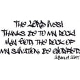 thumbnail image 1 of 2 Samuel 22:47, the Lord Lives! Thanks Be to My Rock, Glorified, Vinyl Wall Art, 1 of 1