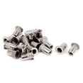 thumbnail image 1 of 20 Pcs M4 Tuercas remachadas de acero inoxidable con cabeza plana y estriada, 1 of 1