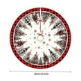 thumbnail image 3 of CISIL - Snowflake pine berries Christmas Tree Skirt,Merry Christmas Tree Skirt Collar, Soft Farmhouse Xmas Holiday Decoration Decorations Gifts Funny Home Decor B -90CM, 3 of 3