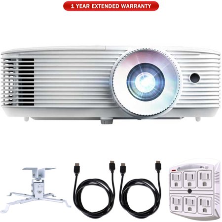 Optoma 3400 Lumens 1080p Home Theater Projector White Hd27hdr