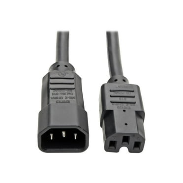 Tripp Lite 6ft Computer Power Cord Cable C14 to C15 Heavy Duty 16A 14AWG 6'