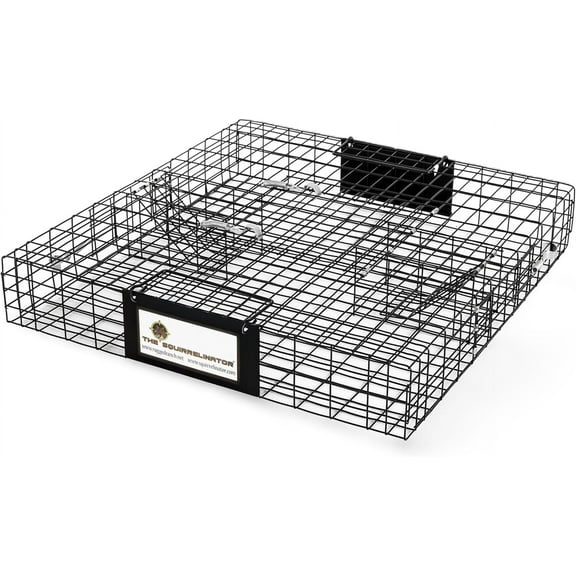 Thunder Squirrel Trap, Live Animal Catch & Release Cage, Squirrelinator, Black - Humane Indoor and Outdoor Catcher for Chipmunks and Squirrels