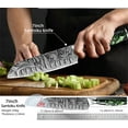 thumbnail image 4 of Akatsuki Kitchen Knife Forged Damascus Steel Japanese Chef Knife for Slicing Cutter with Easy-Grip Resin Handle and Gift for Chef's Giftcase, 4 of 6