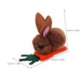 thumbnail image 2 of Plush Bunny Hair Clips Mini Easter Hair Accessories for Decoration 3Pcs, 2 of 4