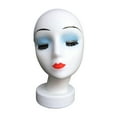 thumbnail image 2 of figatia Female Mannequin Head Display Model Holder Manikin Display Stand for E, 2 of 9