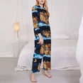 thumbnail image 3 of Sikiie Ocean Scene with Noah's Ark Women's Long-Sleeve Shirt and Full-Length Bottom Pajama Set (s-xxl)-Medium, 3 of 7
