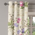 thumbnail image 3 of Ambesonne Flower Grommet Curtain, Garden Vintage Floral Print, 50"x120", Pale Camel Pale Pink, 3 of 5