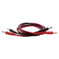 thumbnail image 3 of Cables de prueba de conector banana a conector banana Cable de núcleo de conector apilable de 15 a - 1 metro (1 rojo + 1 negro) Zulema cable de prueba conector banana, 3 of 7