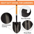 thumbnail image 2 of Shovel for Digging Heavy Duty Metal Shovel with Fiberglass Handle, 56 Inches$$Garden & Patio, 2 of 7