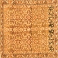 thumbnail image 1 of Ahgly Company Indoor Square Abstract Orange Contemporary Area Rugs, 7' Square, 1 of 1