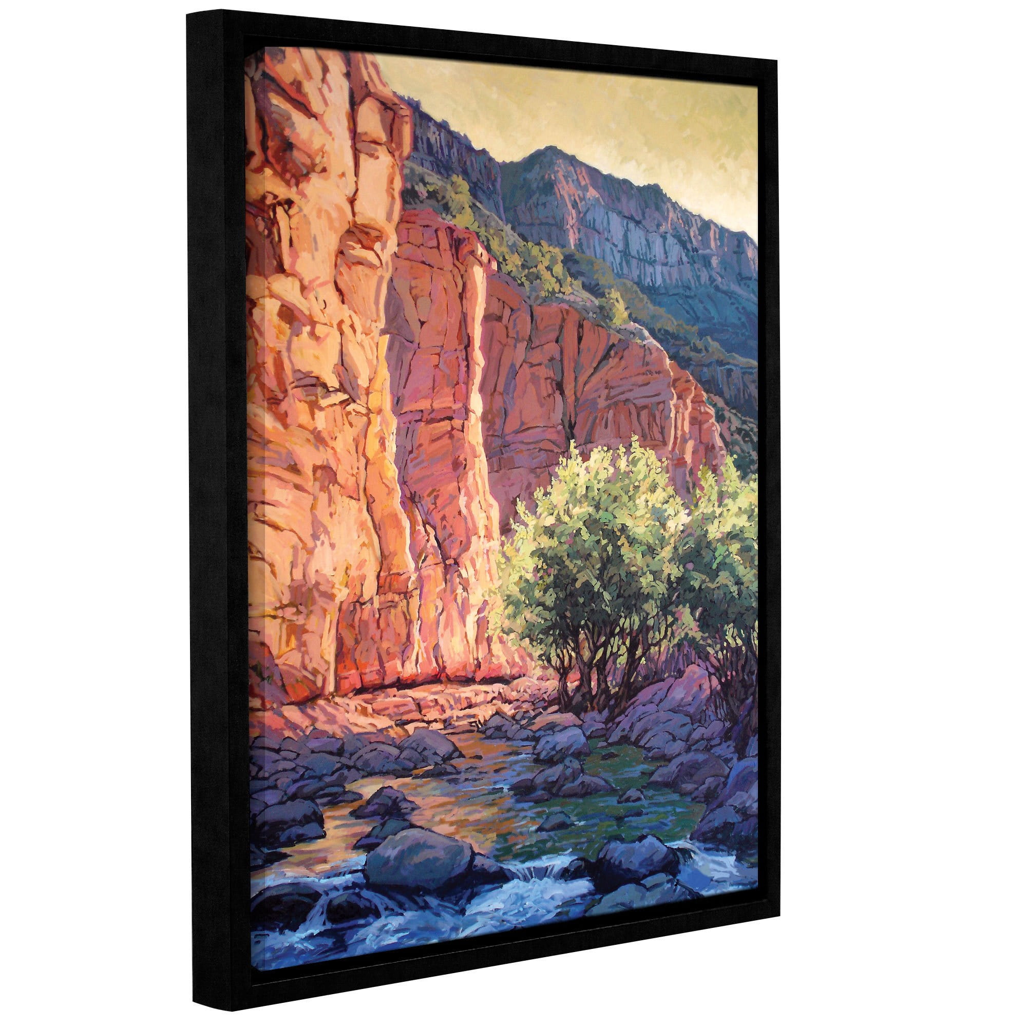 ArtWall Rick Kersten "The West Fork" Gallery-wrapped Floater-framed Canvas