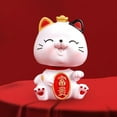 thumbnail image 6 of Resin Lucky Cat Figurine Ornament Art Decorative Creative Craft Animal Sculpture Kitten Statue for Desktop Present Festival Bedroom Cabinet Style C, 6 of 9