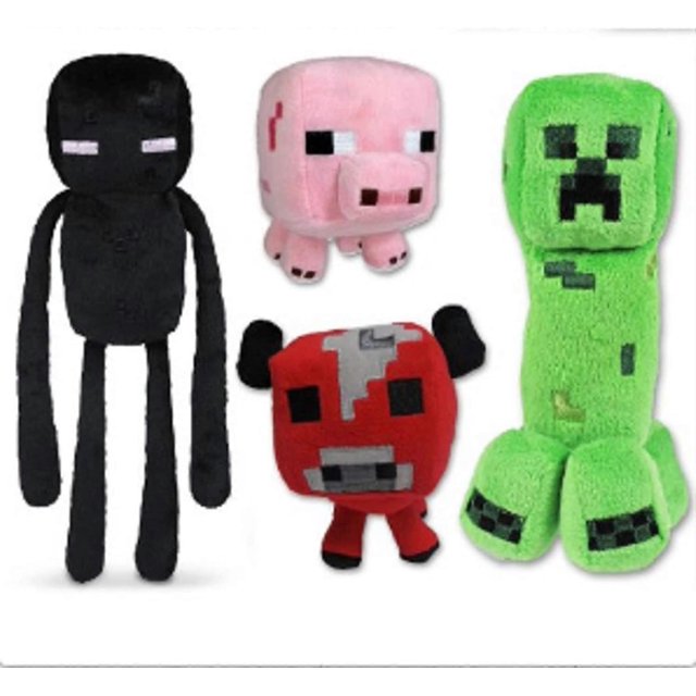 Creeper Plush Toys Baby PigBaby Mooshroom Plushand Enderman Plush Toys Game Plush Stuffed Toys for GIF