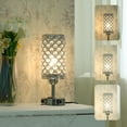 thumbnail image 2 of Neoglint Touch Control Crystal Table Lamp, Modern Dimmable Bedside Light with 2 USB Ports, 3-Way Brightness for Bedroom Living Room (Bulb Included), 2 of 8