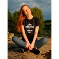 thumbnail image 2 of Hiking Is My Therapy  Women Black T-Shirt, Female Small, 2 of 4