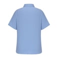 thumbnail image 3 of Mens Textured Shirts Casual Knitted Short Sleeve Turtleneck Tops Summer Slim Fit Linen Pullover Tees Blouses, 3 of 5