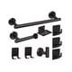thumbnail image 1 of Accesorios para Baño 9 pz Belug Acero Inoxidable Negro, 1 of 5