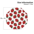 thumbnail image 2 of KLL Drink Coasters Set Octagon of 4,PU Leather Absorbent Coasters Set Decorative Coffee Cup Coasters Housewarming Gift for Home Decor-Hand Drawn Strawberry, 2 of 5