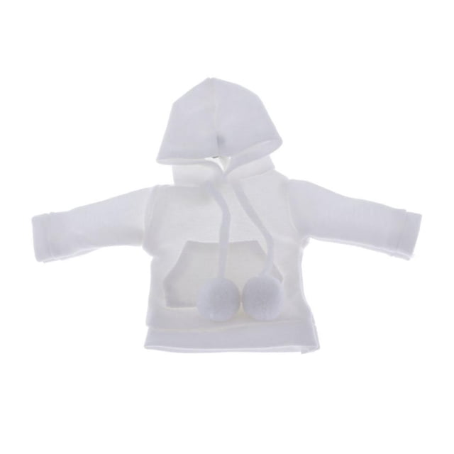 Camisetas con Ropa de muñecas pulgadas para vestir a muñecas Blanco Zulema Trajes de la sudadera con capucha
