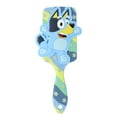 thumbnail image 2 of Bluey Hair Brush Girls Kids Paddle Brush Rubber Molded Blue Yellow, 2 of 4