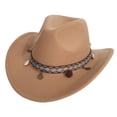 thumbnail image 4 of Western Frontier Style Cowboy Hat for Everyday Wear and Classic Rancher Sun Outdoor Adventure Riding Country Fashion Accessory, 4 of 4