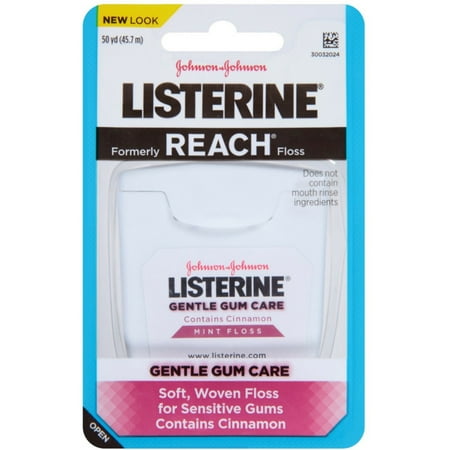 Listerine Gentle Gum Care Woven Floss 50 Yards (Pack of