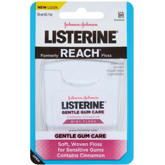 Listerine Gentle Gum Care Woven Floss 50 Yards (Pack of 2)