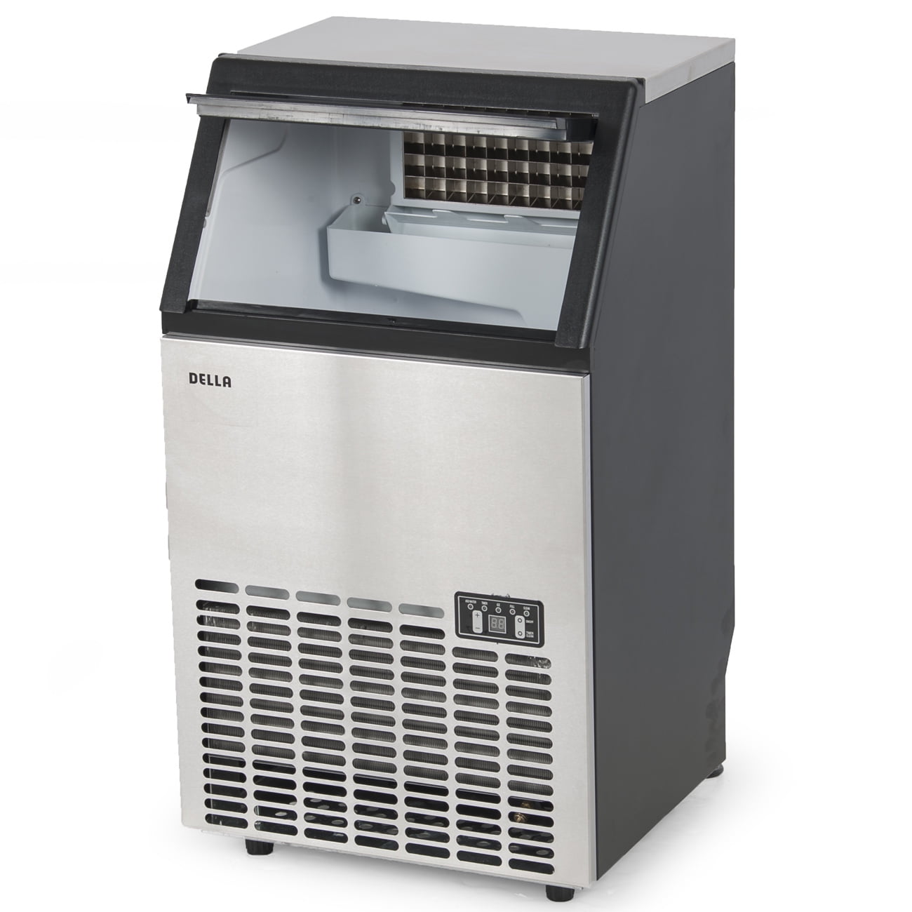della commercial ice makerstainless steel freestanding machine 100 pound per day 35 pound bin black walmartcom - Commercial Ice Machine della commercial ice makerstainless steel freestanding machine 100 pound per day 35 pound bin black walmartcom - Commercial Ice Machine