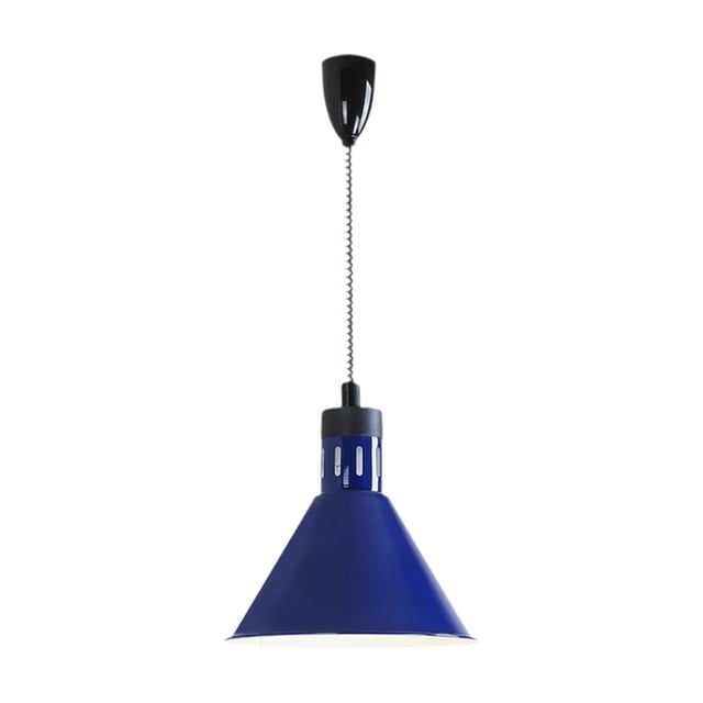 Lipstore Buffet Heating Lamp without Bulb 275W Hanging Retractable Heat Lamp for Hot Food Blue