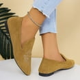 thumbnail image 5 of Brown Women'S Casual Slip-On Flats With Low Heel And Bohemian Style, Lightweight And Flexible For Everyday Use, 5 of 9