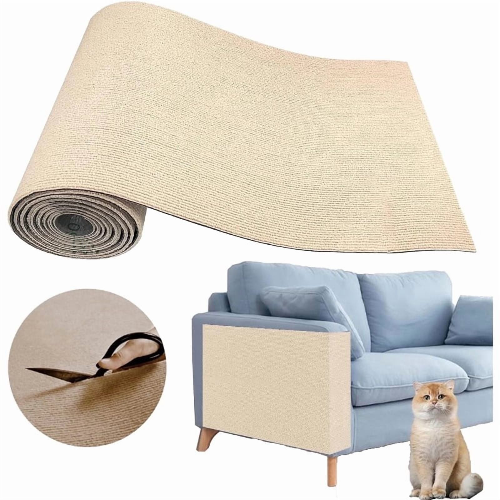 Self Adhesive Cat Scratch Protector Cuttable Furniture Pad for Couch Sofa Corner Bed Frame & Door Anti-Scratch Wall Patch
