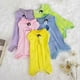 thumbnail image 2 of Traje de recuperación para mascotas con cinta de sujeción ajustable, duradero, cómodo, elástico, ropa de esterilización para gatos y perros, amarillo, S, 2 of 5