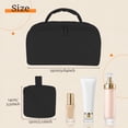thumbnail image 3 of Lomyolo Travel Makeup Bag for Women, 2Pcs Puffer Cosmetic Bags Large Capacity, Toiletry Bag Waterproof Portable, Wide Open Cosmetic Organizer Pouch with Compartments for Toiletries & Brushes-BLACK, 3 of 7