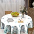 thumbnail image 6 of Summer Sea Turtle Jellyfish Table Cloth Round Blue Ocean Theme Nautical Coastal Tablecloth 60 Inch Decor Washable Stain and Wrinkle Resistant Round Table Cover for Dining Party Picnic, 6 of 8