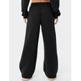 thumbnail image 6 of BAKREP Women's Sweatpants Wide Leg Elastic Loose Relaxed Sweat Pants Spring Winter Clothes Baggy Drawstring Joggers with Pockets, 6 of 12
