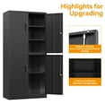 thumbnail image 4 of STANI Metal Locker Steel Storage Cabinet with 4 Doors for Office School Gym Metal Storage Locker Cabinets for Employees Students Steel Locker, 4 of 10
